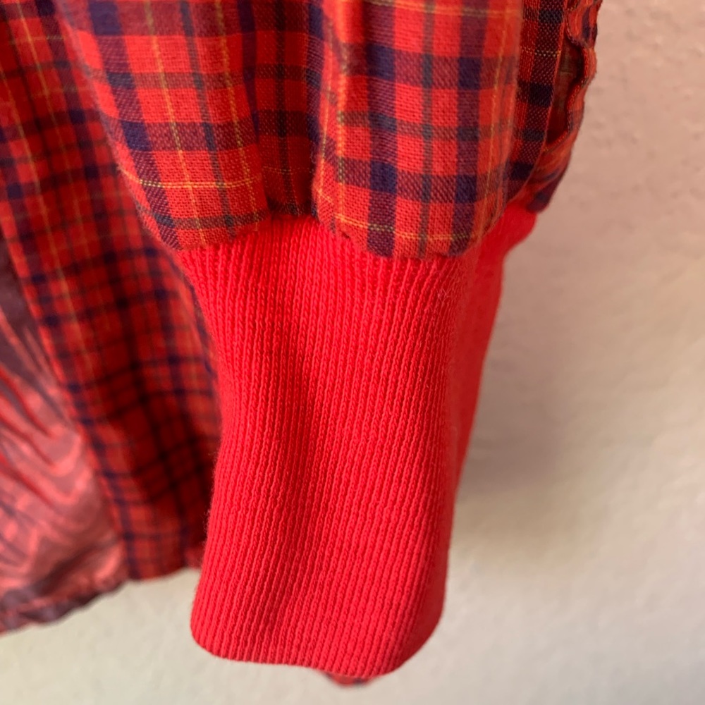 Staley/Gretszinger Vintage Boho Patchwork Red Mix… - image 8